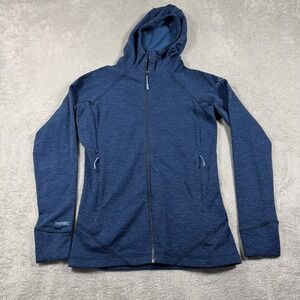Rab Cragmatic Hoodie Jacket Womens XS Blue Fleece Full Zip Mid Layer Hiking